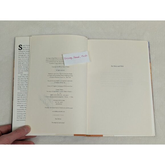 📚❤️ The Virgin of Small Plains SIGNED Nancy Pickard 1st Edition 1st Printing H - Picture 3 of 10